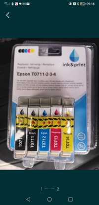 Tusz do drukarki Epson T071. 1-2-3-4