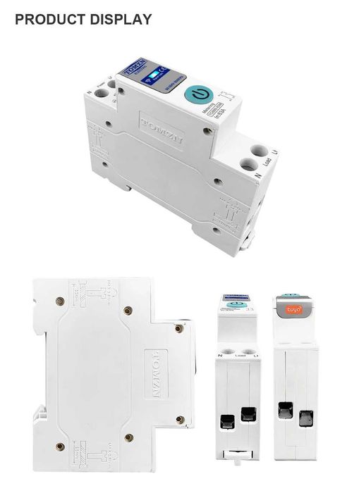 TUYA smartlife 63A TOMZN WIFI автомат лічильник енергії реле MCB