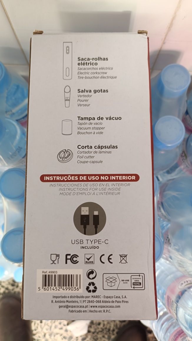 Saca rolhas elétrico