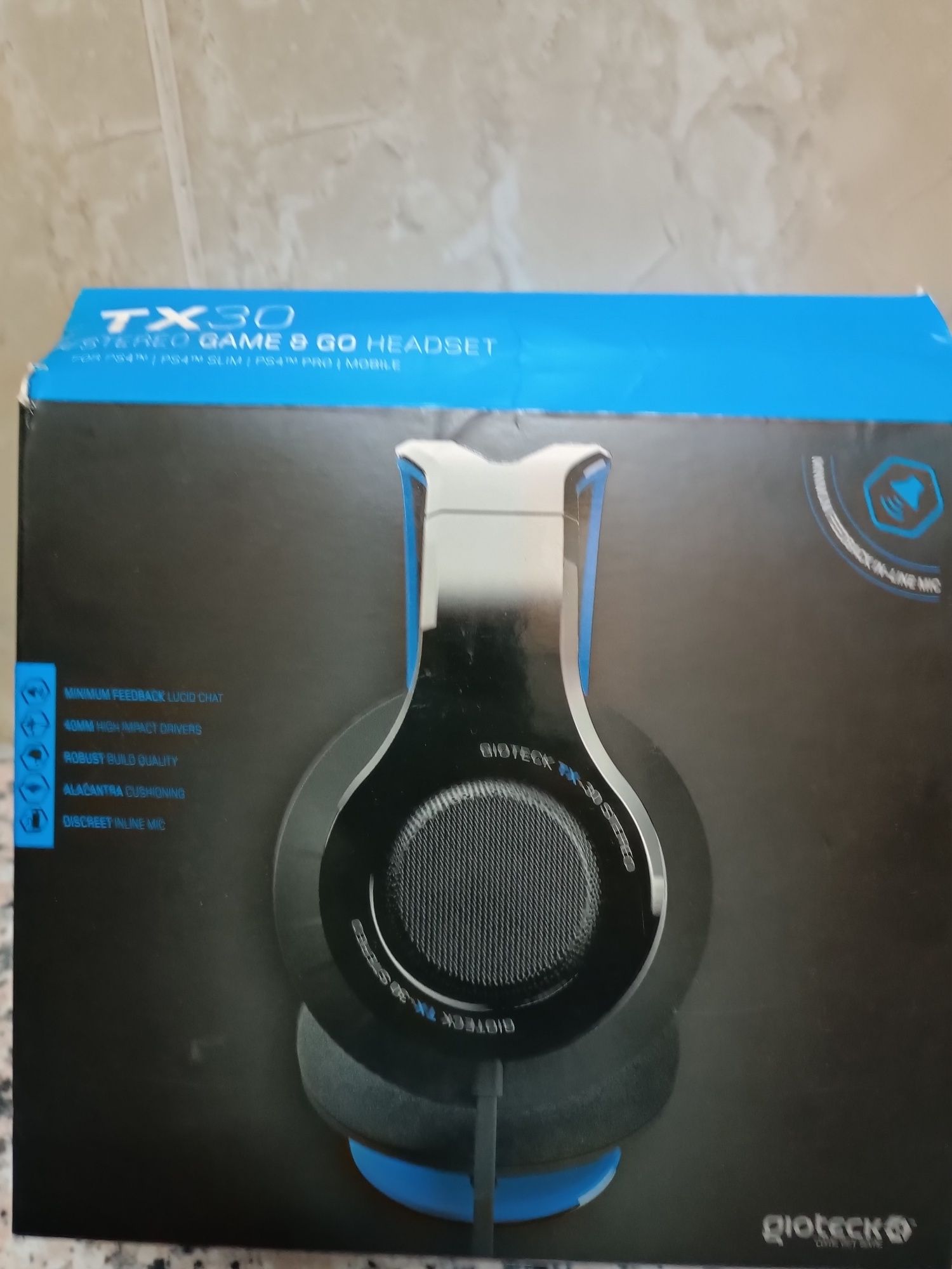 Auscutadores Gaming Gioteck TX30 NOVOS