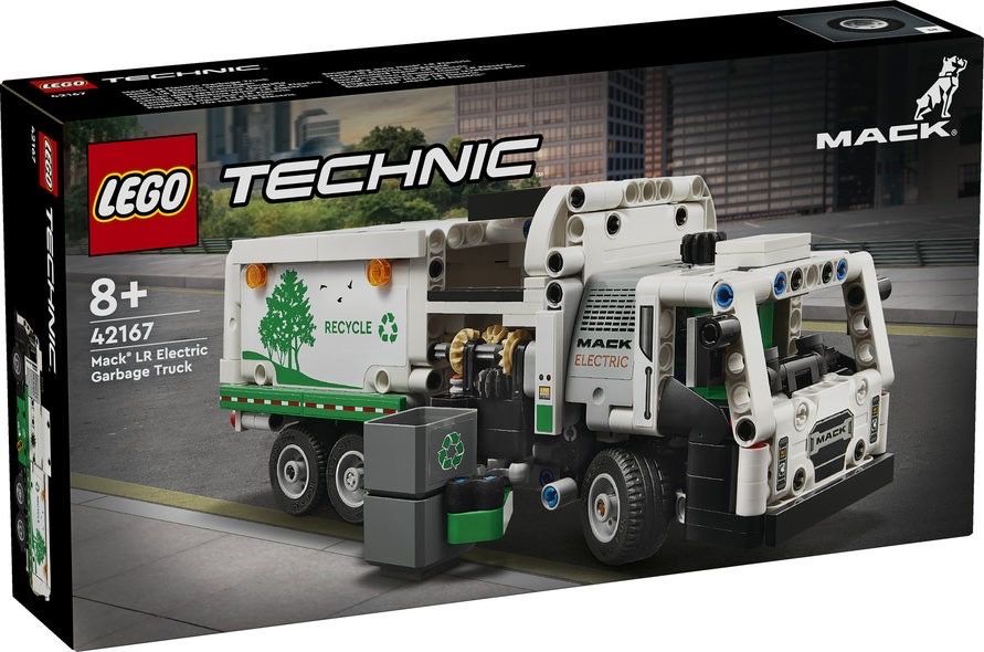 Конструктор LEGO Technic Сміттєвоз Mack® LR Electric (42167) лего