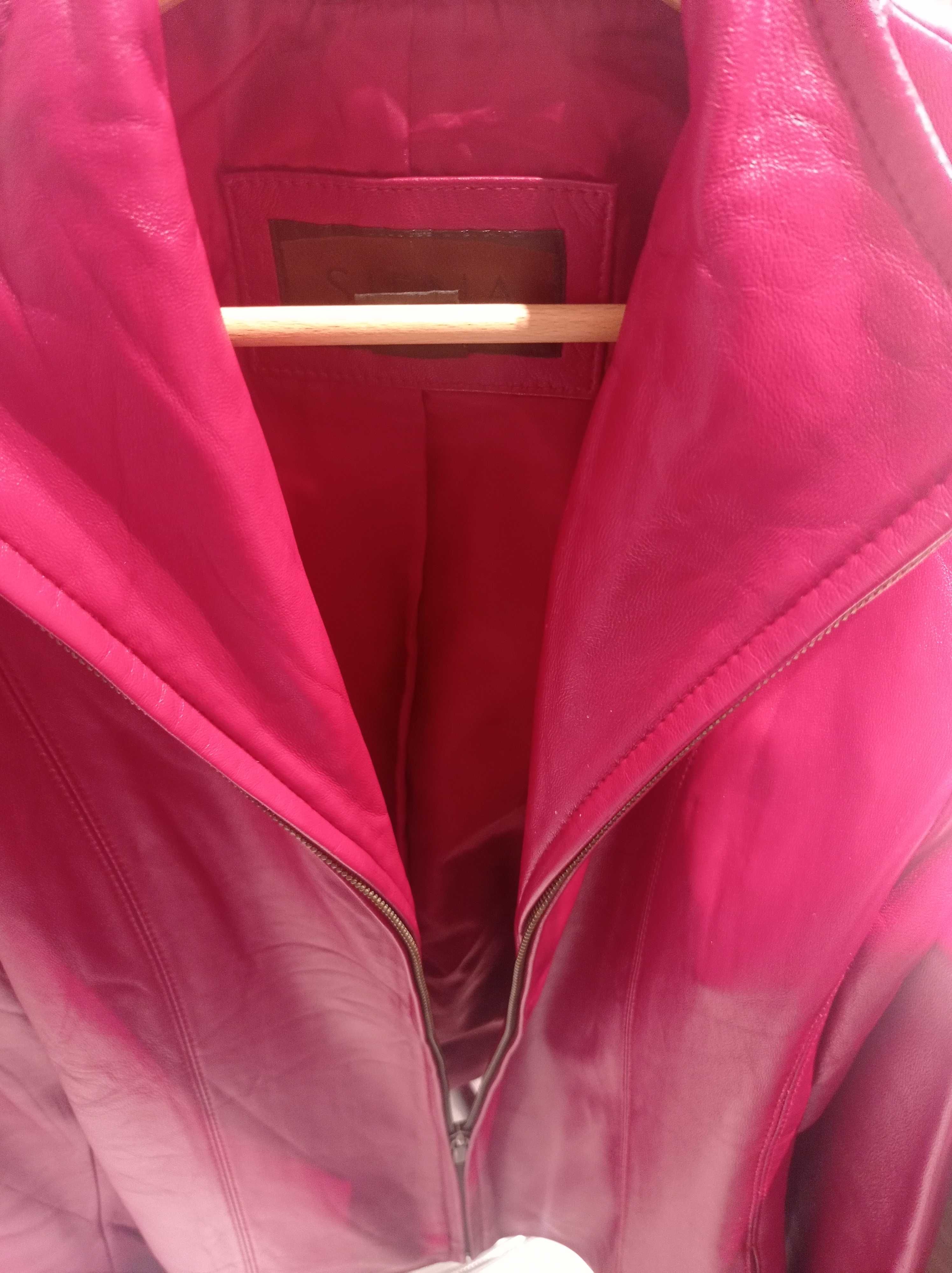 Lamb Leather Jacket Like New /  Pele Genuine Casaco Mulher