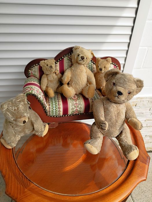 Steiff медведь , собака