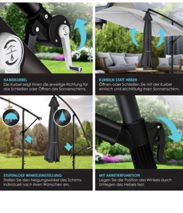 Parasol ogrodowy KESSER