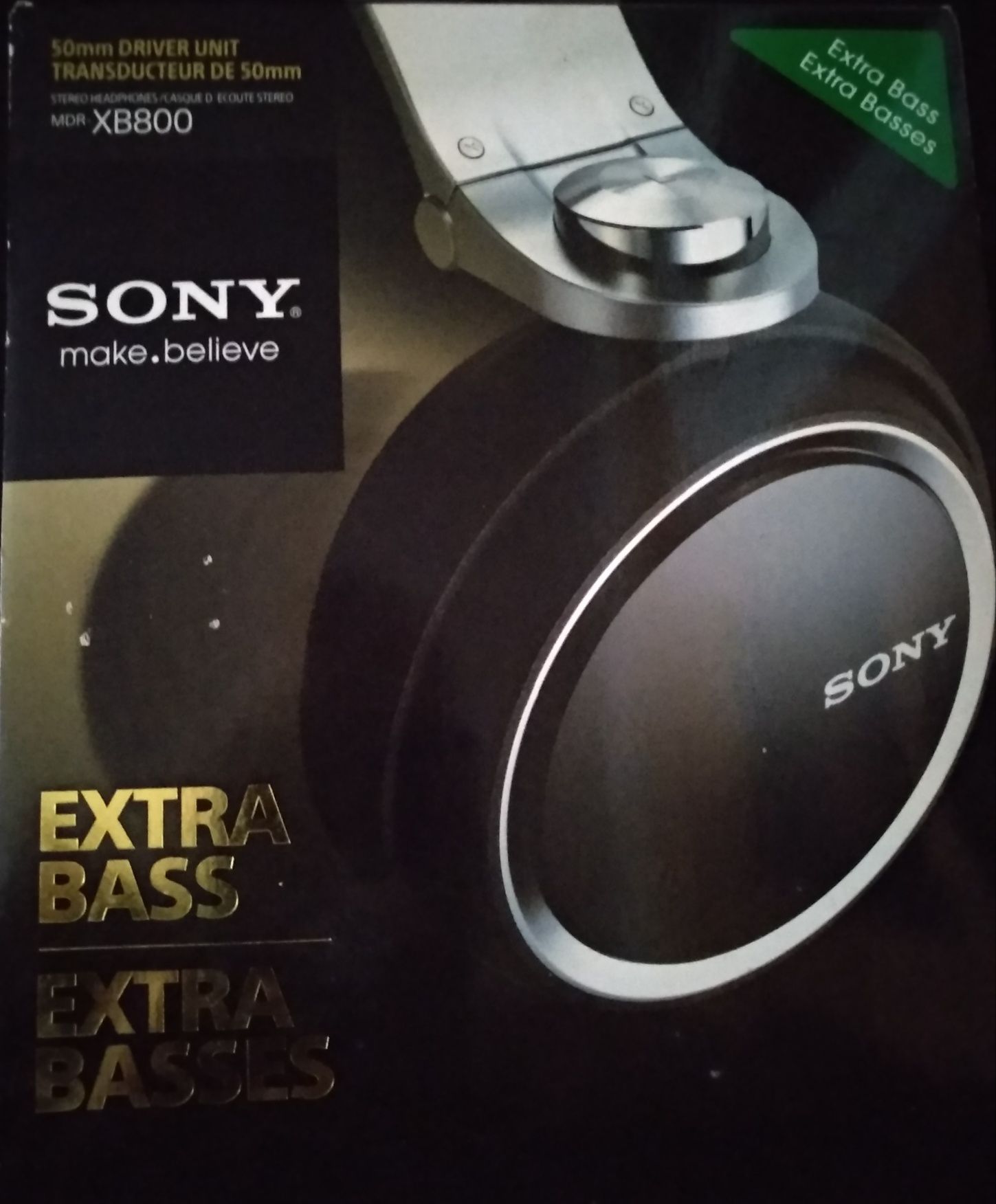 Sony MDR-XB800
On-Ear 50mm Driver Extra Bass XB Series Stereo Headphon