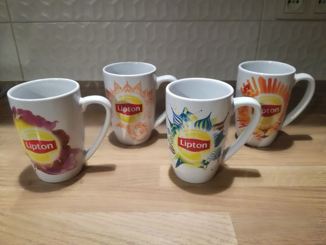 kubki lipton 4 szt kolekcjonerskie