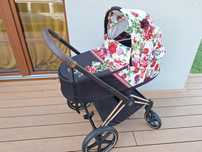 Cybex Priam Blossom Spring gondola + stelaż wózek