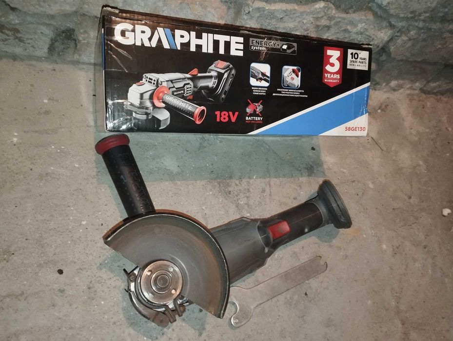 Graphite 58GE130 Szlifierka kątowa akumulatorowa Energy+ 125mm