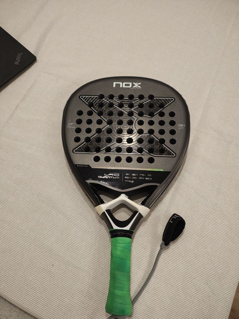 Raquete Padel NOX Leo Augsburguer LA10 2025 Quantum 12k
