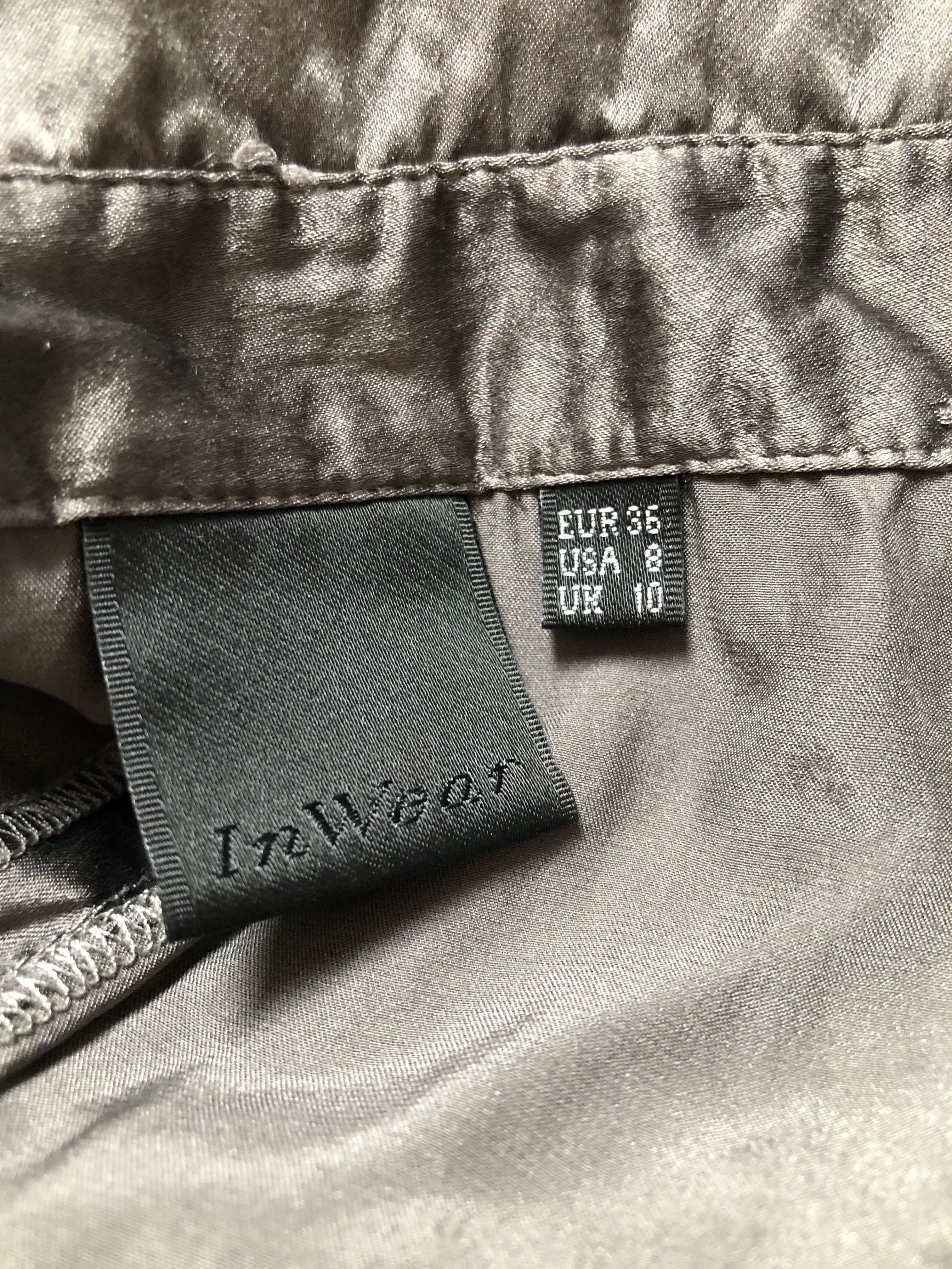 Inwear jedwabna sukienka tunika khaki jedwab