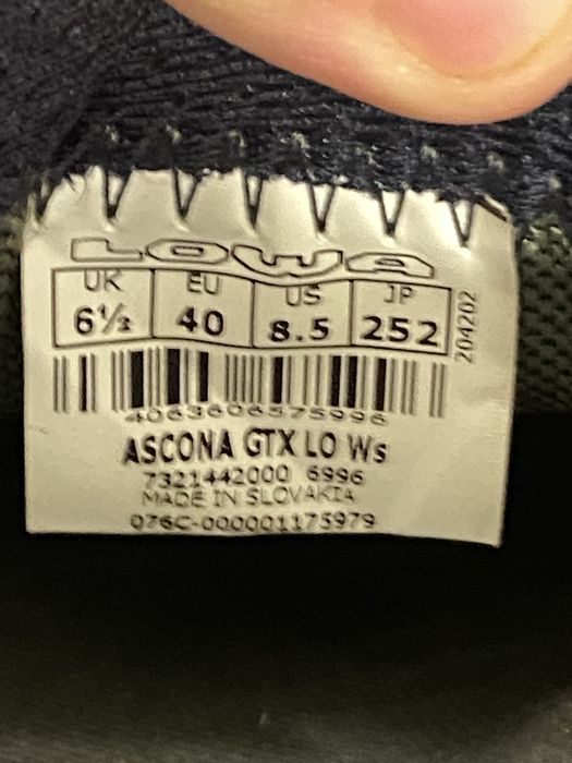 Черевики шкіра Lowa Ascona GTX Mid  трекінг 40