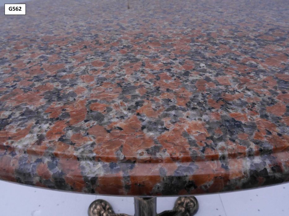 Blat granitowy polerowany na stolik kolor G562  Czerwony Klon 65x2cm