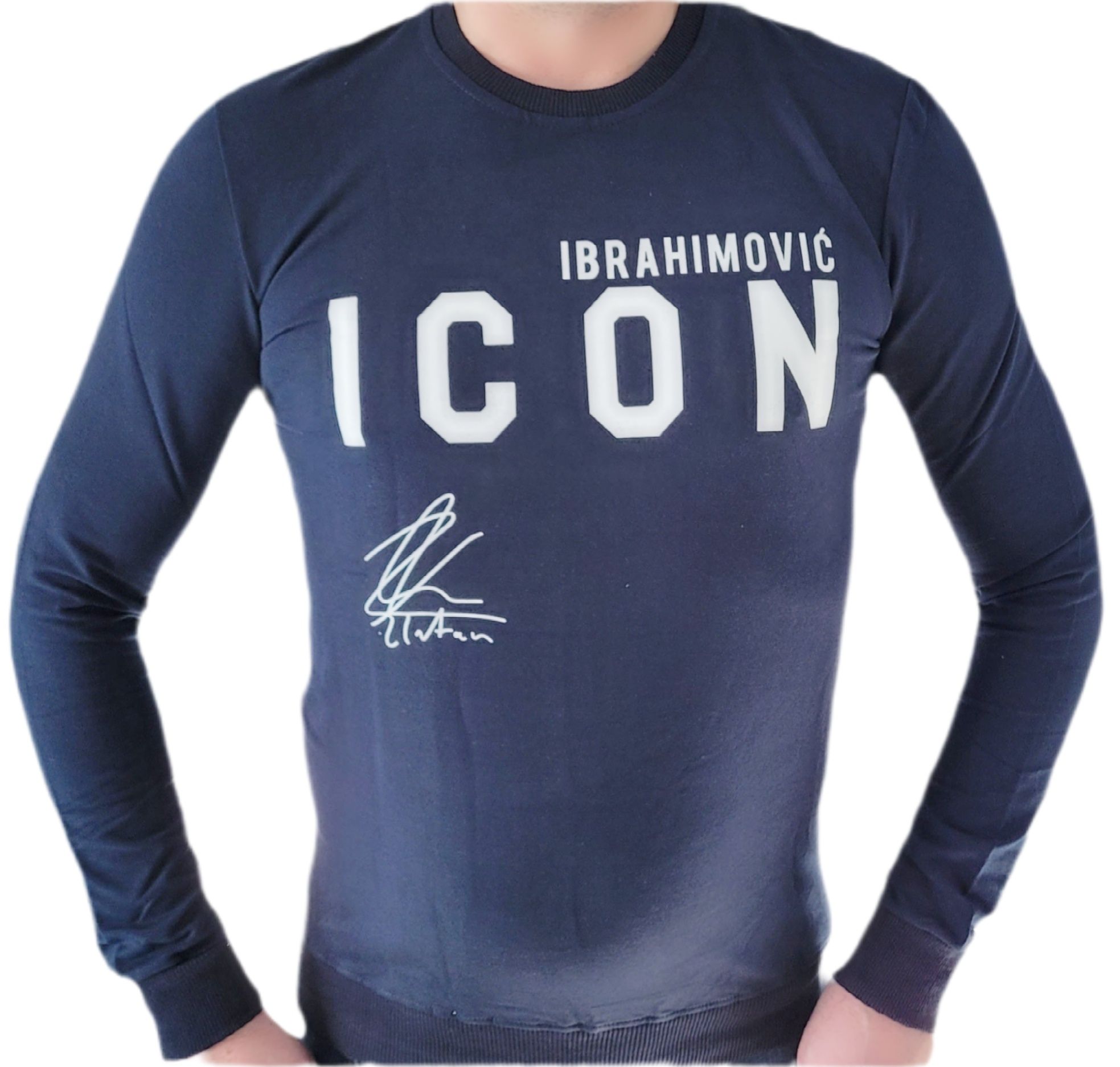 Bluza męska DSQUARED2 ICON Ibrahimovic granatowa