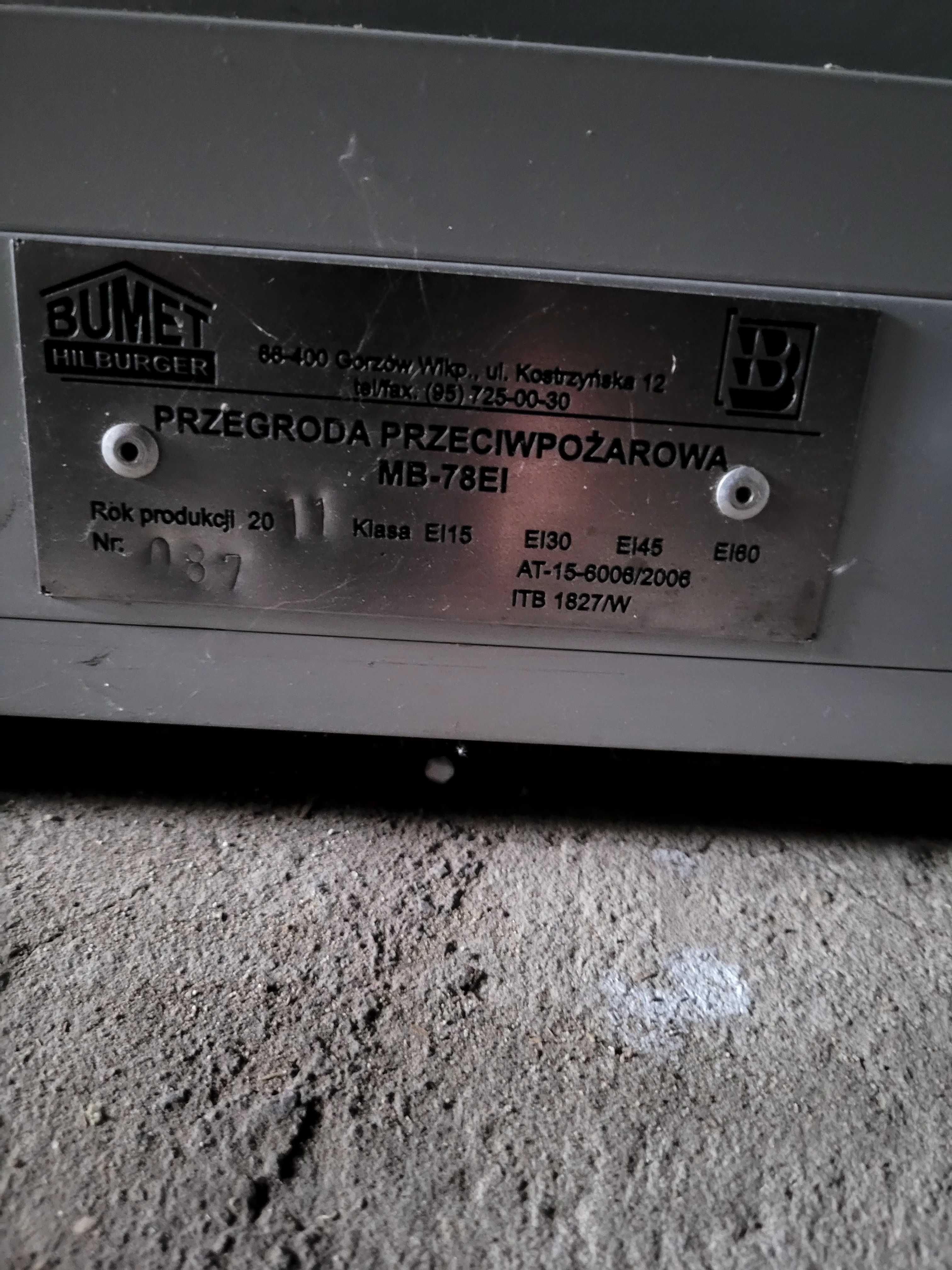 Drzwi ppoż ei60 aluminiowe różne