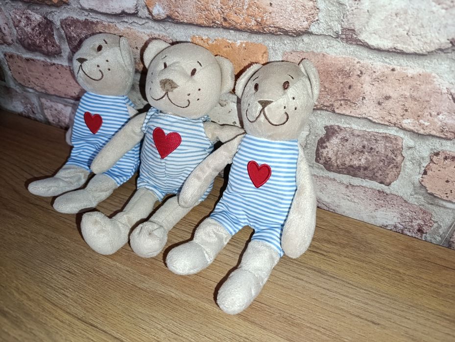 FABLER BJÖRN miś Ikea Pluszak, beżowy, 21 cm 3 szt. zestaw