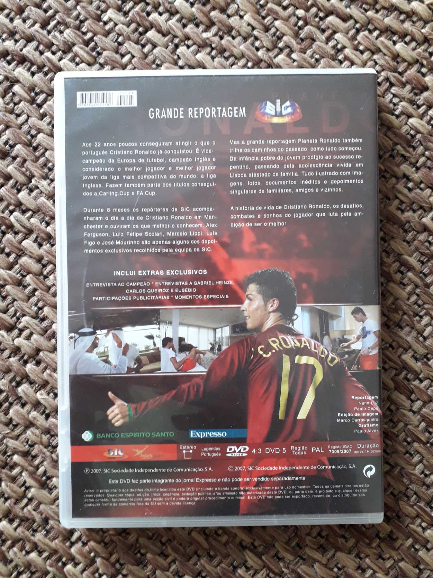 DVD "Planeta Ronaldo" com portes incluídos