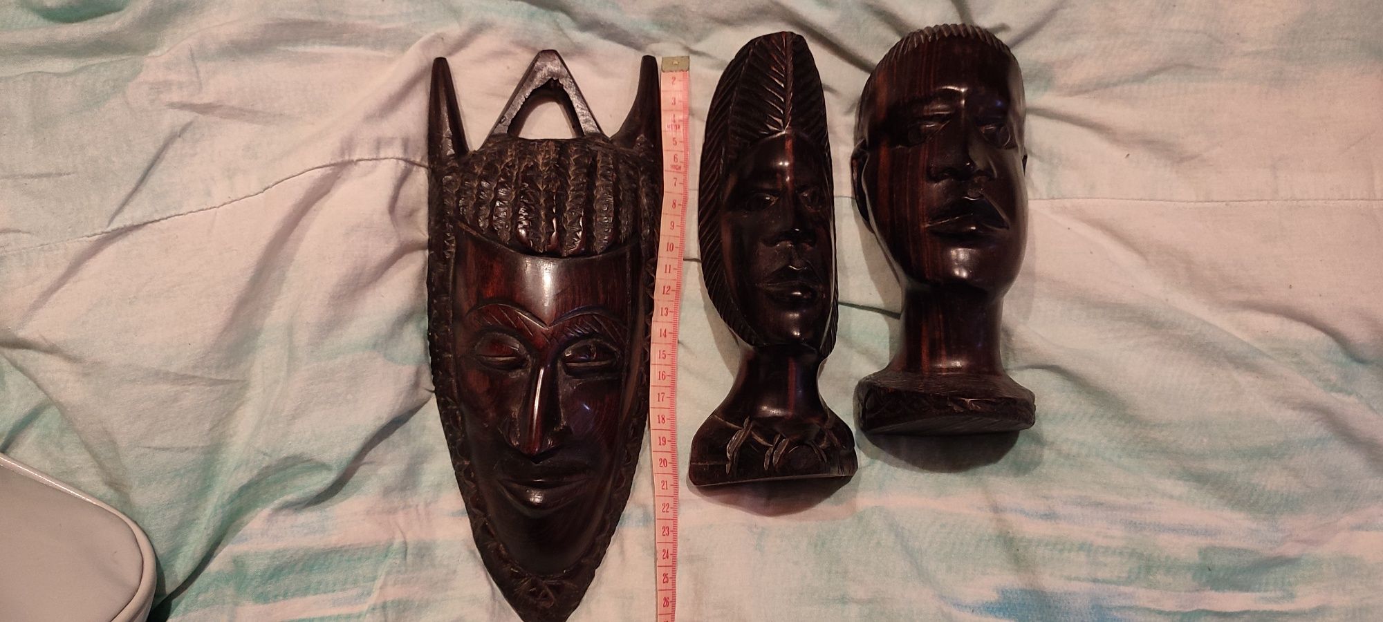 Piękne stare  hebanowe figurki afrykaniskie