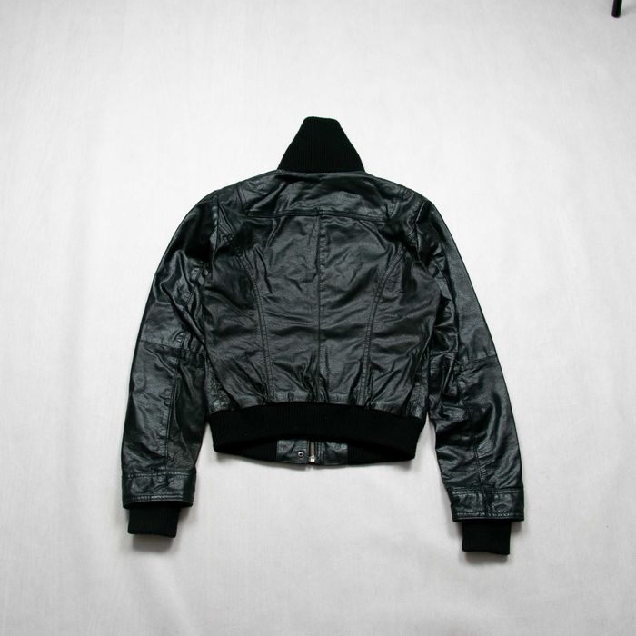 Avant Garde real leather Pilot Jacket kurtka pilotka z wysoką stójką S