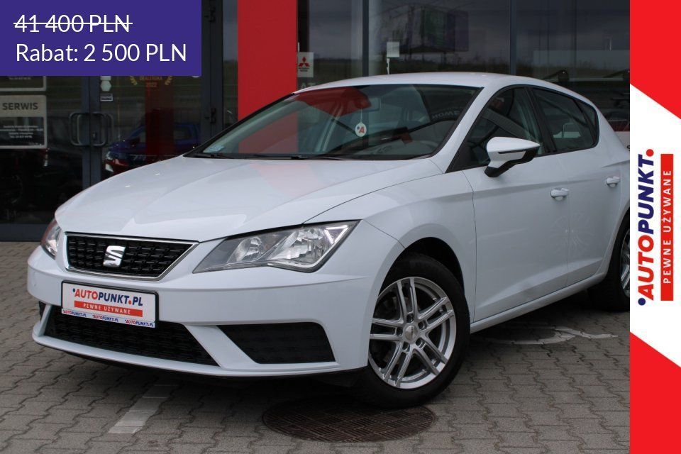 Seat Leon Reference 1.2 TSI 86KM, 2018r. Salon PL, Fv23%, Alufelgi, Klima