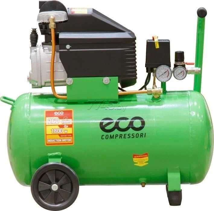Компресор повітряний ECO 50л 2.8кВт 8атм 250л/хв компрессор