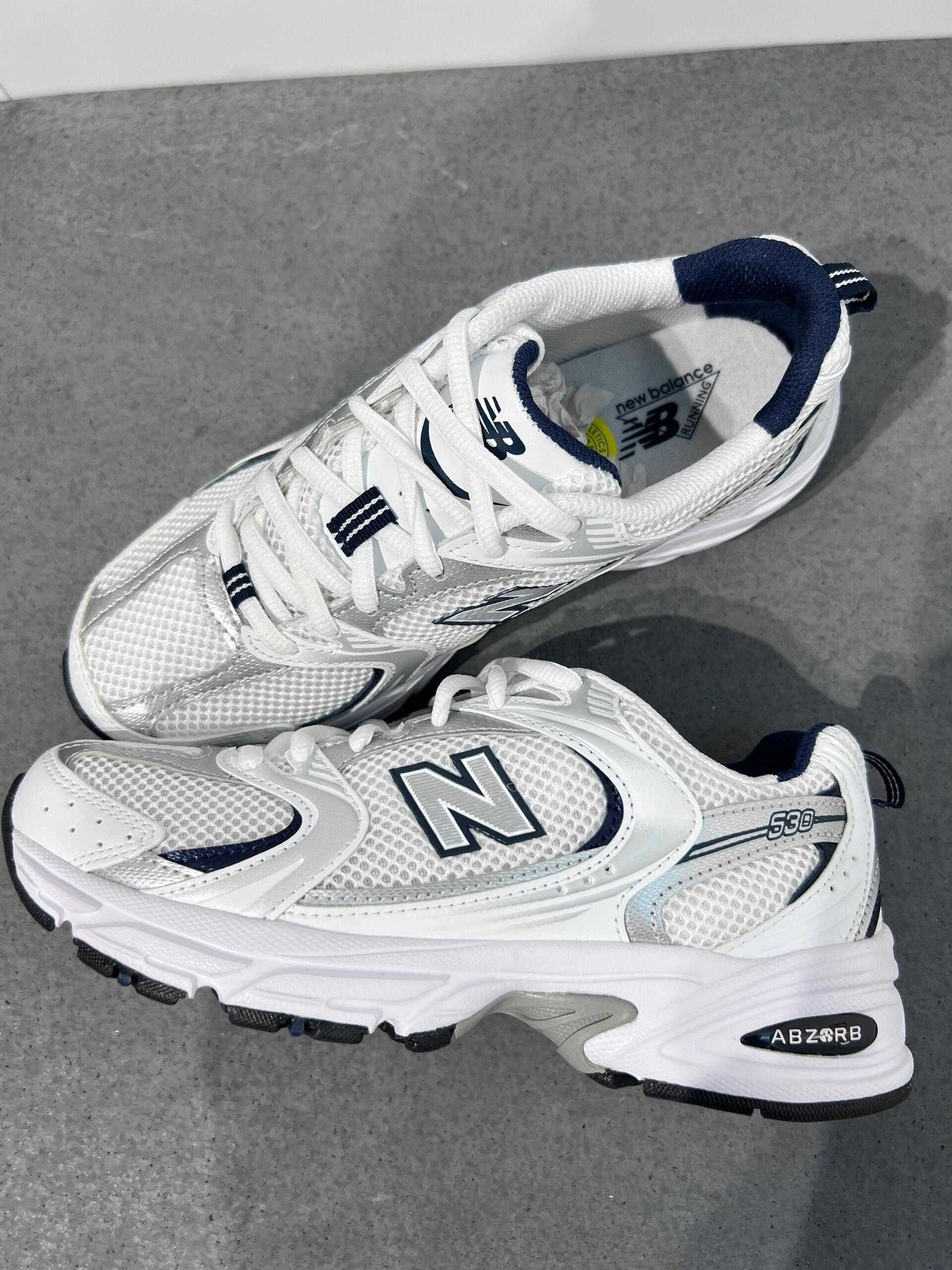 New Balance 530 White Silver Navy EU 39