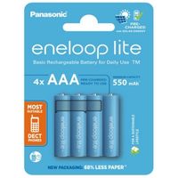 Аккумулятор Panasonic Eneloop Lite AAA, 550mAh, 4шт