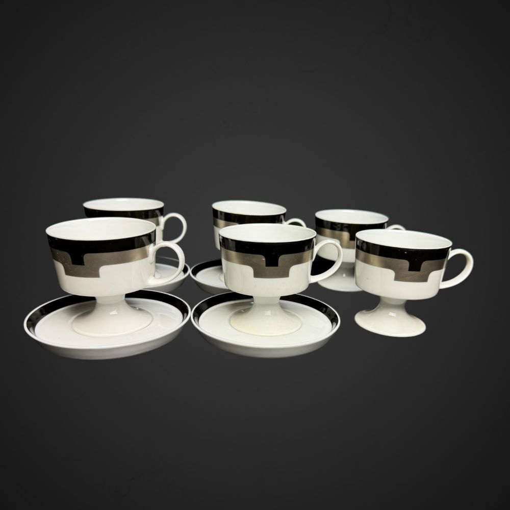 Filiżanki na stopce rosenthal studioline composition Wirkkala B41/7207