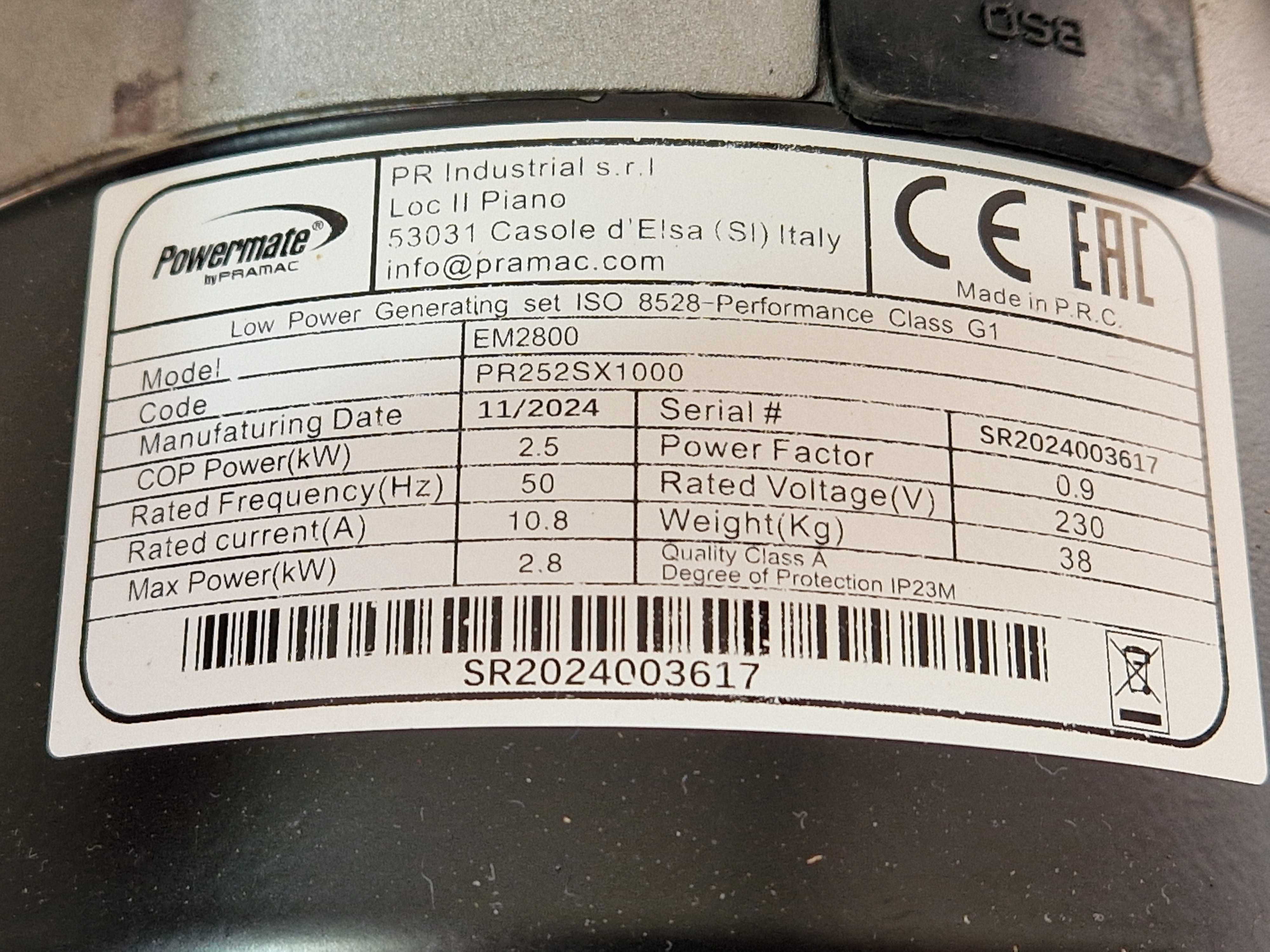 Gerador 2800w garantia