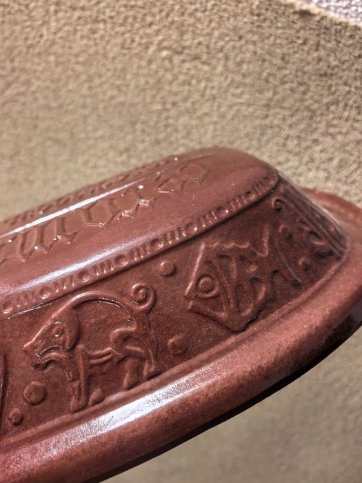 Unikatowa brytfanna termoodporna ceramika gęsiarka PRL