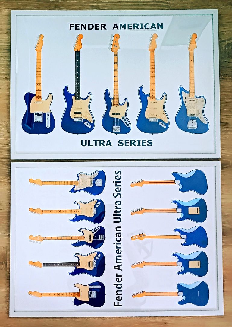 Plakaty Fender American ultra series cobra blues 70x50cm