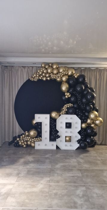 Dekoracje balonowe, ścianki okolicznościowe