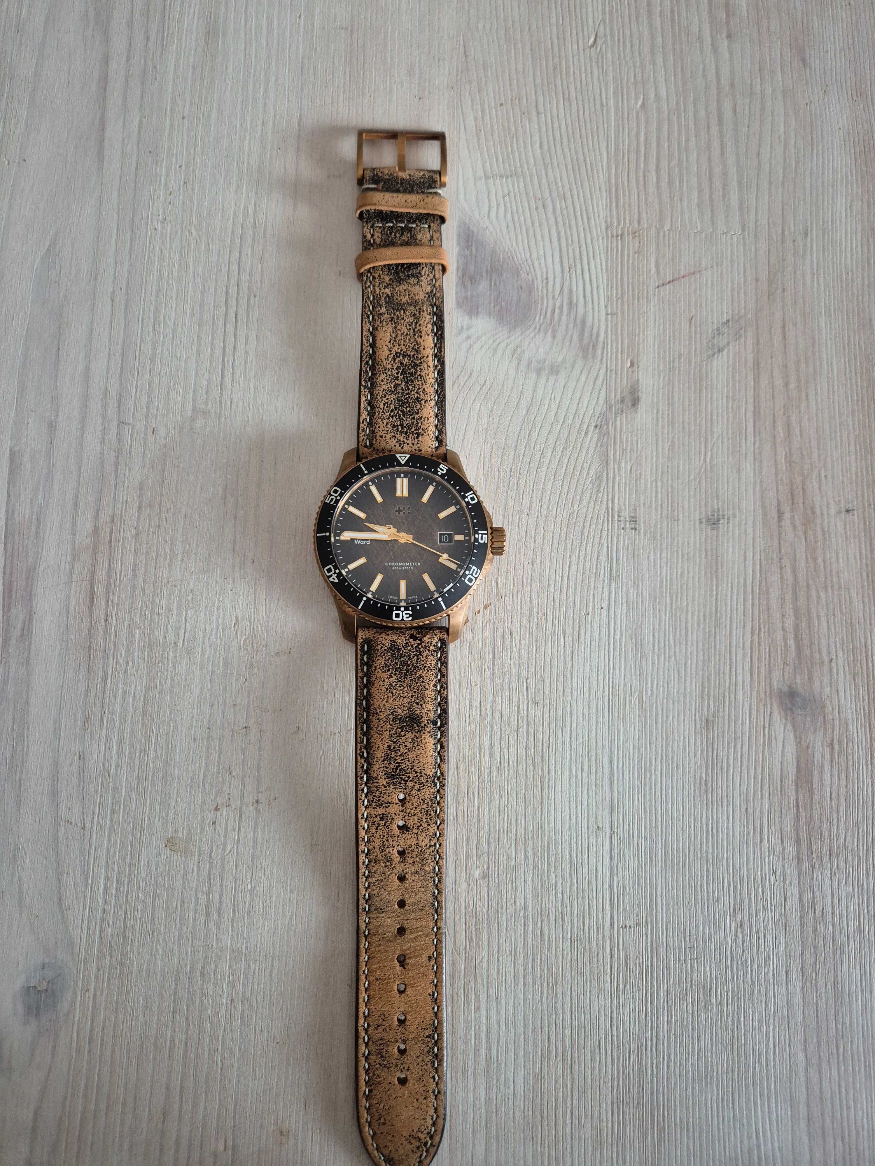 Christopher Ward C60 Trident PRO600 Bronze Ombre COSC komplet
