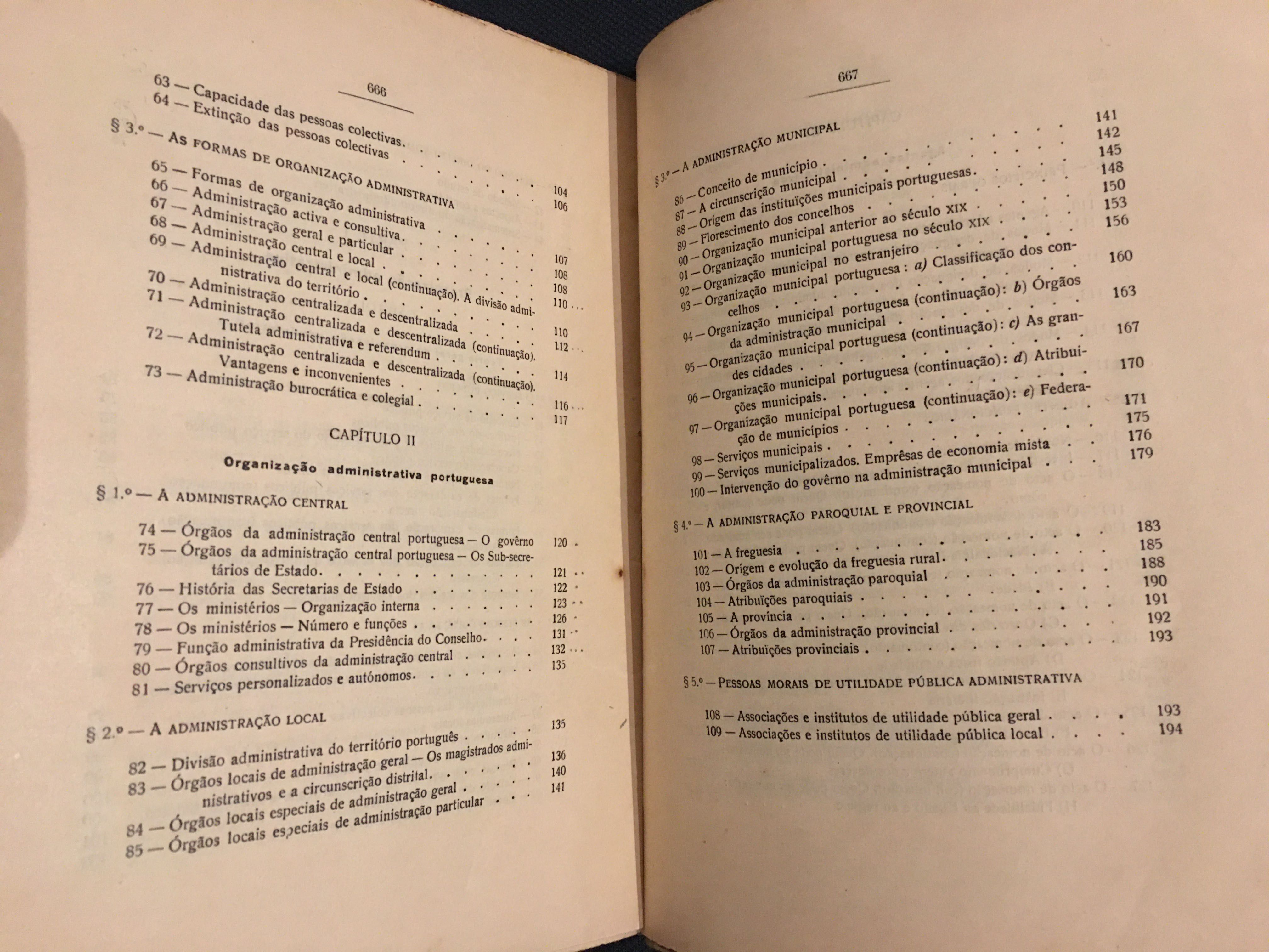 Marcello Caetano: Direito Administrativo / História do Direito