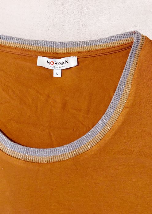 Top castanho marca  " Morgan"