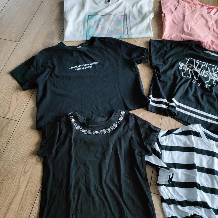 Komplet zestaw paka koszulka krótki rękaw 146/152