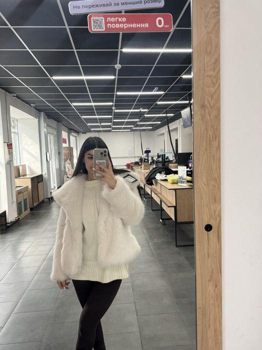 еко-шуба біла