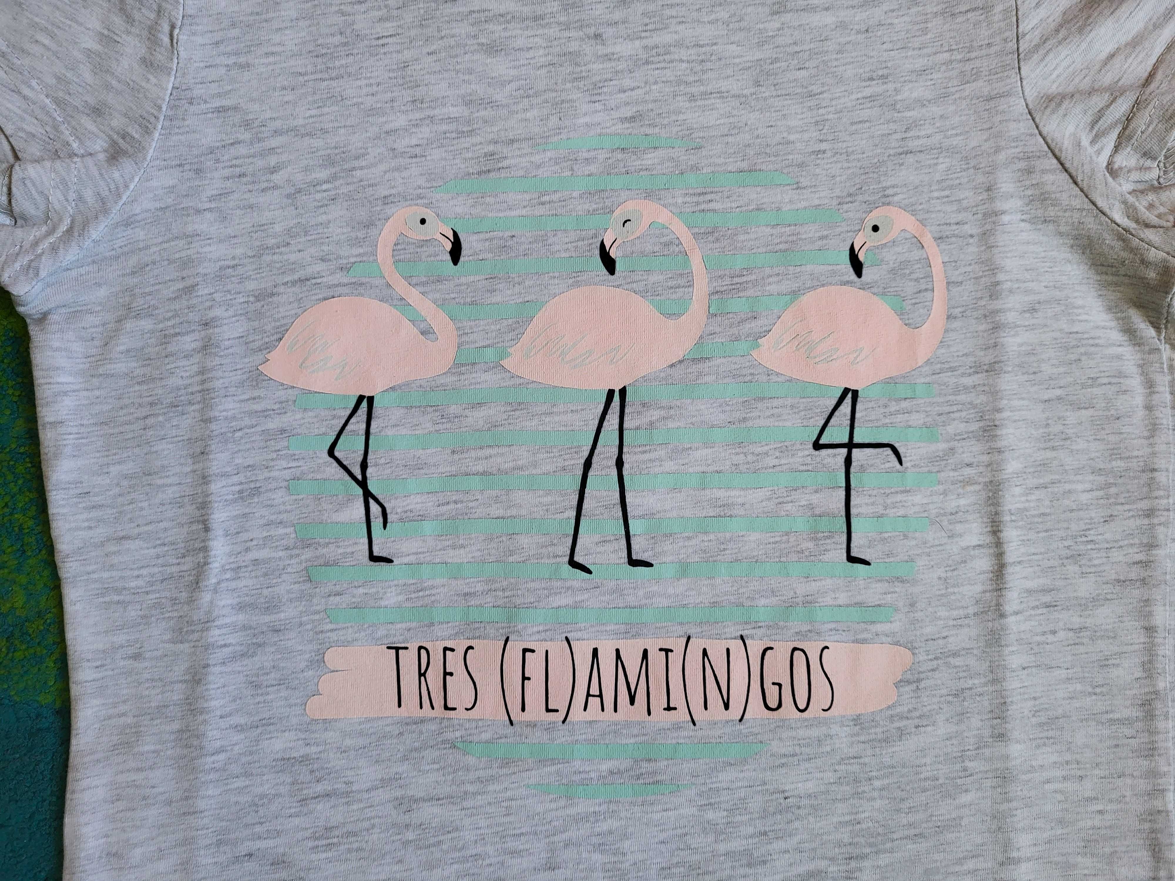 Śliczna piżama we flamingi dla dziewczynki - rozm.146/152