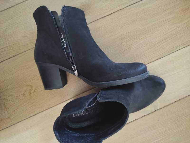 Czarne botki Lasocki roz. 39 NOWE
