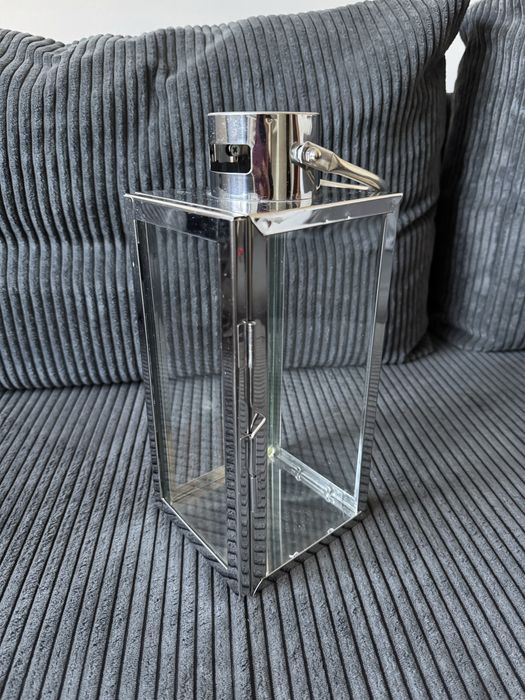 Lampion srebny / szklany