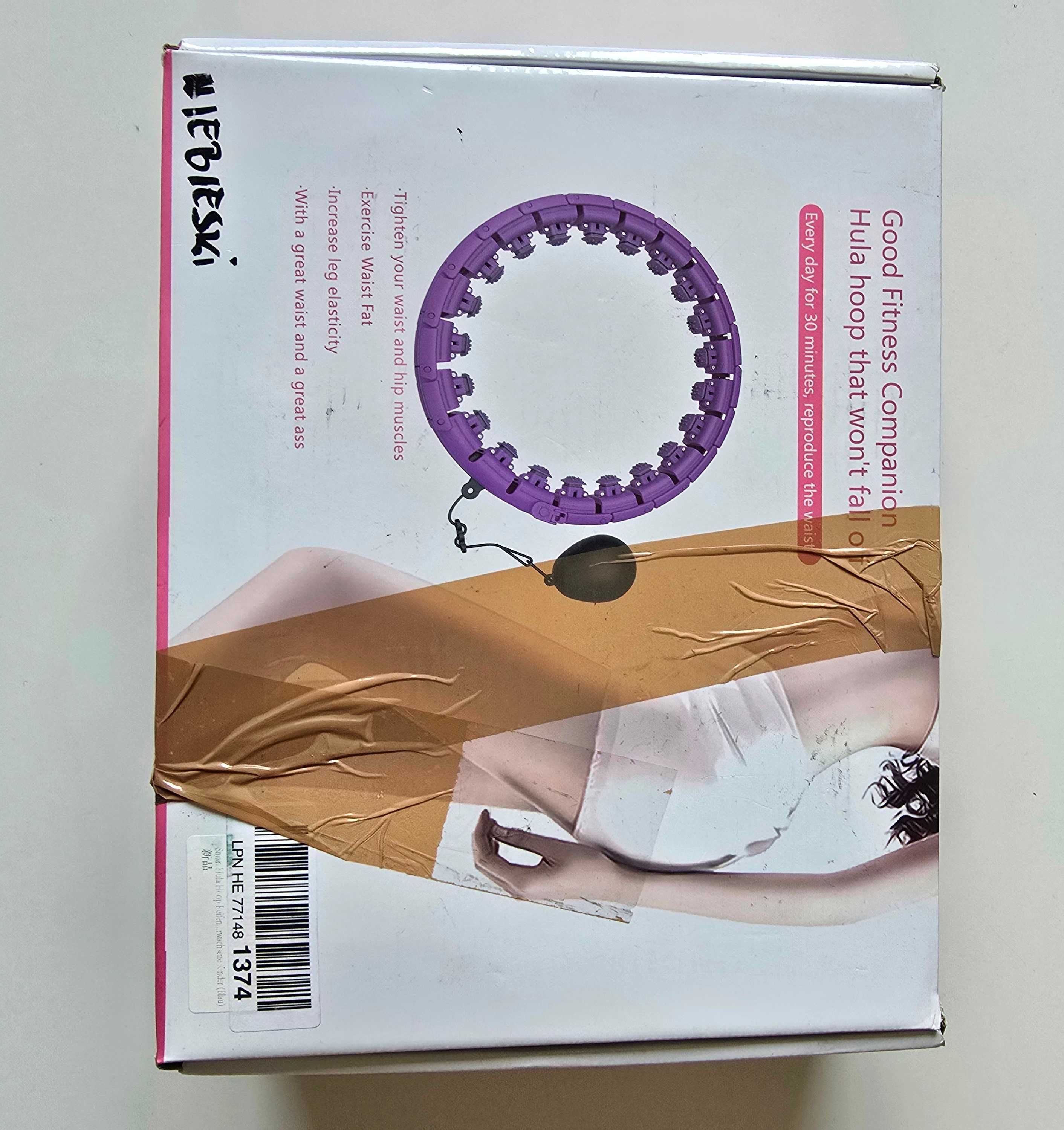Hula hop z wypustkami niebieski 120cm