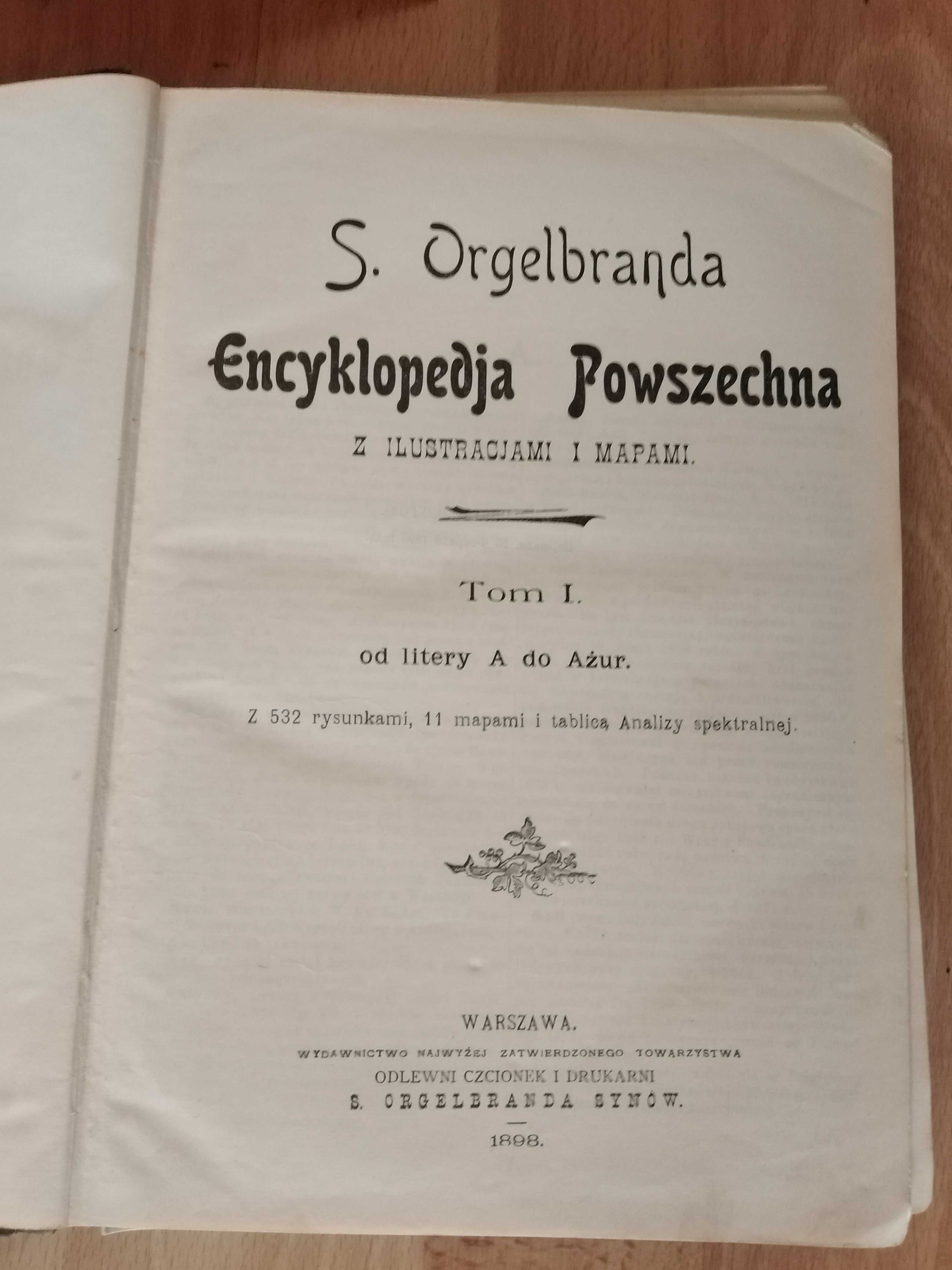 Encyklopedia Powszechna Orgelbranda 1898 /1903