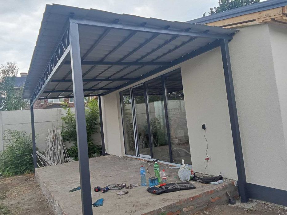 Сварочные РАБОТЫ ДНЕПР Навес АВТОНАВЕС /Терраса /Ангар/ЗАБОР /Лестница