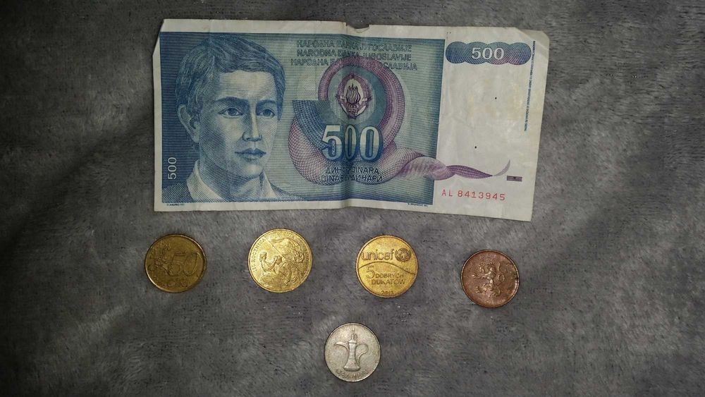 banknot  monety stare