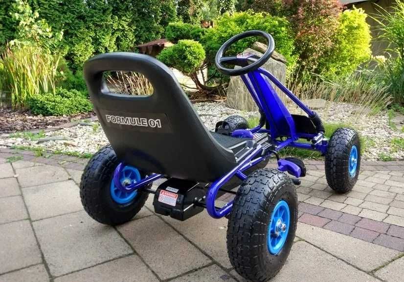 Gokart dla Dziecka Na pedały - Pompowane Koła - Mocna Rama