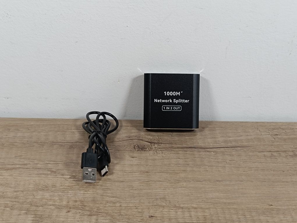 Rozdzielacz sieciowy 1x2 RJ45 LAN 1 Gb/s