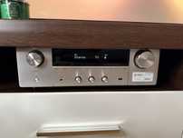 Wzmacniacz stereo Denon DRA-800H silver z głosnikami.