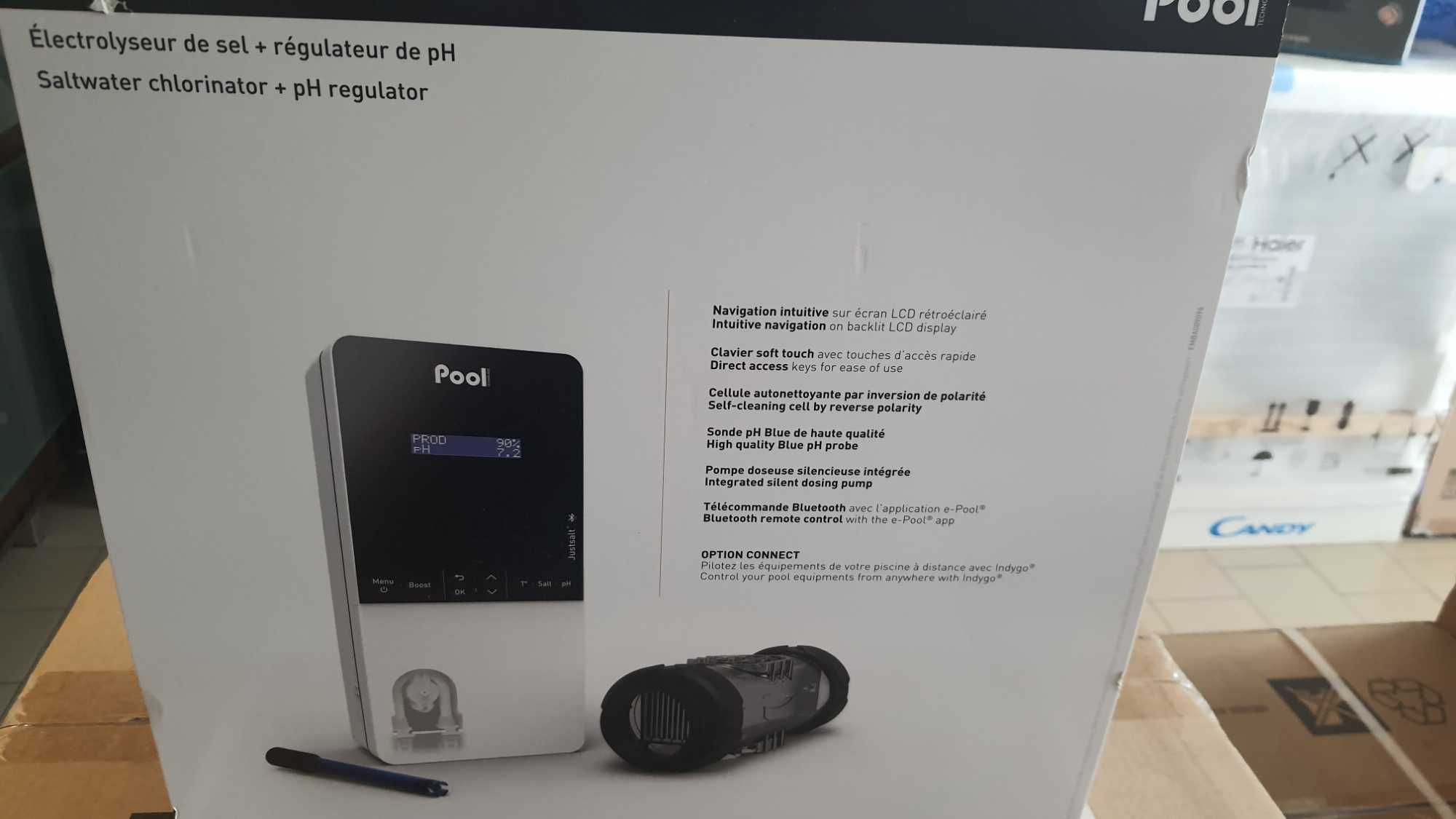Eletrolise de sal e regulador de ph para piscinas