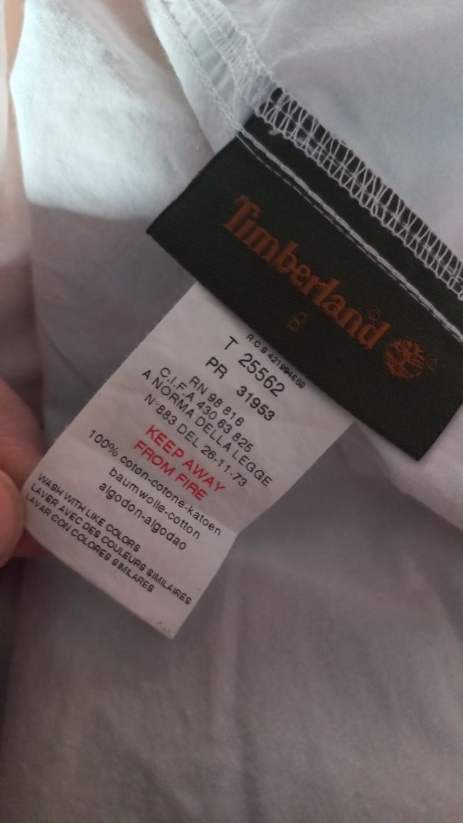 Letnia koszula Timberland 8-9 lat biala 100 % baw5