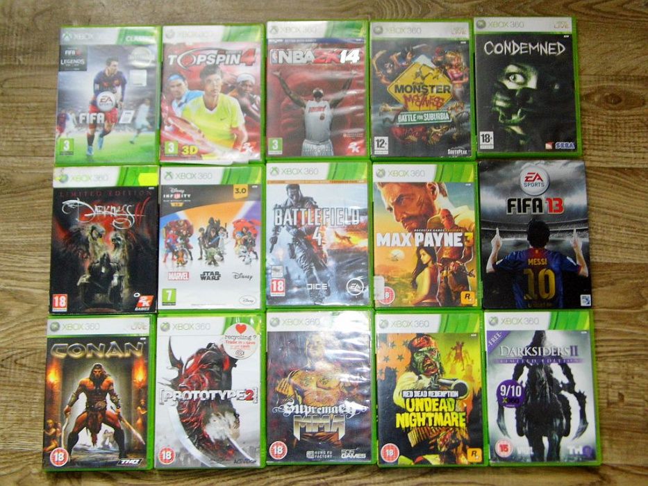 Gry XBox 360 Monster Madness Darksiders MMA Condemned Conan NBA Fifa