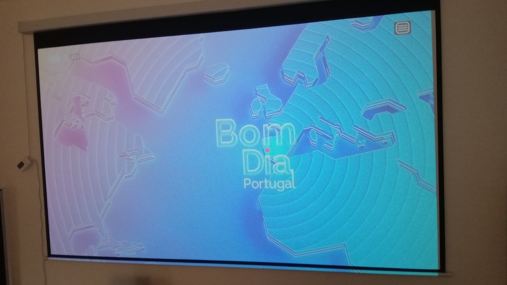 TELA Elétrica de projeção para TV